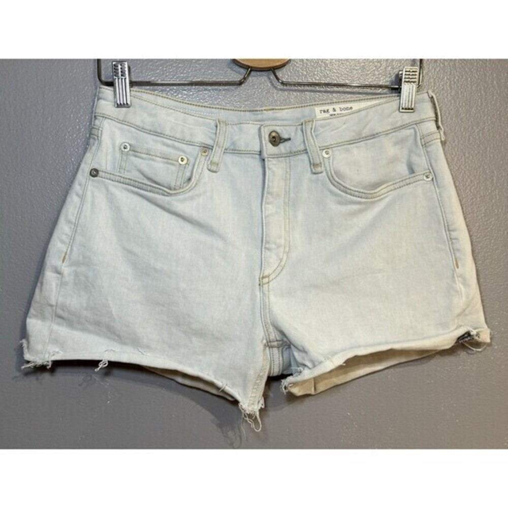 Rag & Bone Dre Low Rise Denim Shorts Blue River 27